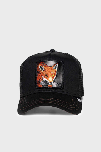 Goorin Bros 101-0528 The Fox Pamuklu File Detaylı Animal Desenli Unisex Şapka 1010528 SİYAH - 1