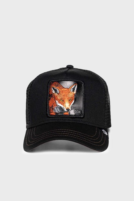 Goorin Bros 101-0528 The Fox Pamuklu File Detaylı Animal Desenli Unisex Şapka 1010528 SİYAH - 1