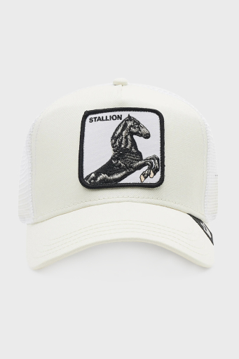 Goorin Bros 101-0393 The Stallion Pamuklu File Detaylı Animal Desenli Unisex Şapka 1010393 BEYAZ - 6