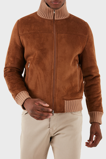 Gran Sasso % 100 Yün Regular Fit Dik Yaka Erkek Ceket 78148 58000 190 TABA - 8