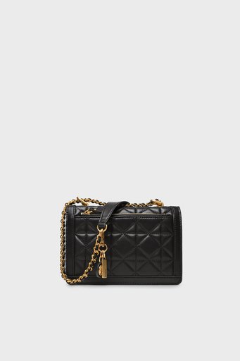 Guess Abey Zincir Detaylı Askılı Mini Bayan Çanta HWQA8558190 BLA SİYAH - 4