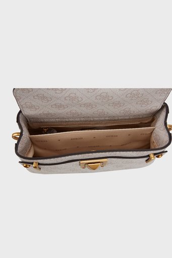 Guess Aieta Ayarlanabilir Omuz Askılı Bayan Çanta HWSB8781130 DVL EKRU - 4