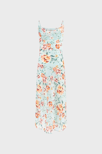 Guess Akilina Slim Fit İp Askılı Uzun Saten W3GK85WD8G2 Bayan Elbise W3GK85 WD8G2 P7NG YEŞİL - 8