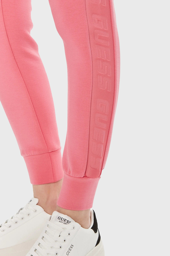 Guess Aliie Logolu Jogger Spor Bayan Pantolon V2YB18 K7UW2 G65P PEMBE - 5