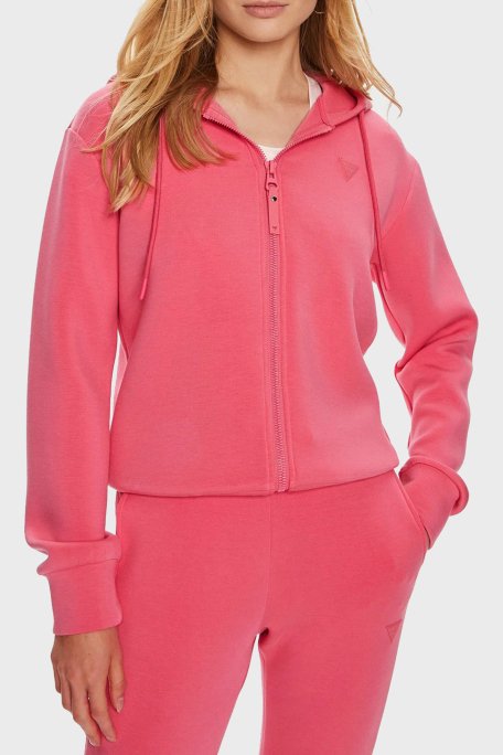 Guess Aliie Regular Fit Kapüşonlu V3RQ11K7UW2 Bayan Sweat V3RQ11 K7UW2 G65P PEMBE - 1