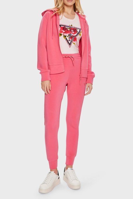 Guess Aliie Regular Fit Kapüşonlu V3RQ11K7UW2 Bayan Sweat V3RQ11 K7UW2 G65P PEMBE - 2