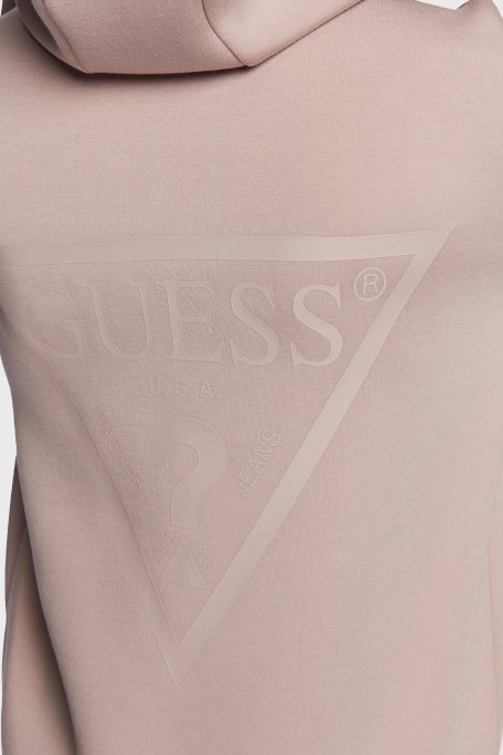 Guess Allie Regular Fit Fermuarlı Kapüşonlu Scuba Bayan Sweat V3RQ11K7UW2 G4Q9 PUDRA - 5