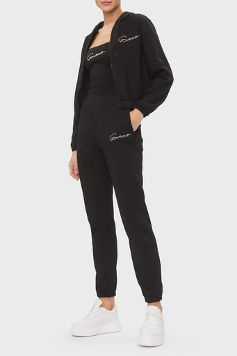 Guess Allycia Kapüşonlu Cropped Fit V4RQ02KC3D2 Bayan Sweat V4RQ02 KC3D2 JBLK SİYAH - 3