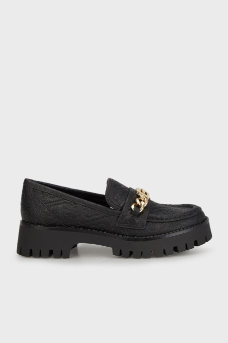 Guess Almosty Kalın Tabanlı Mokasen FLTALMFAL14 Bayan Ayakkabı FLTALM FAL14 BLACK SİYAH - 1