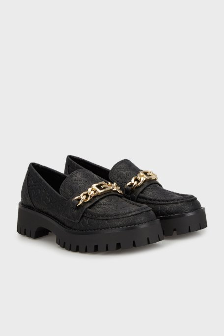 Guess Almosty Kalın Tabanlı Mokasen FLTALMFAL14 Bayan Ayakkabı FLTALM FAL14 BLACK SİYAH - 3