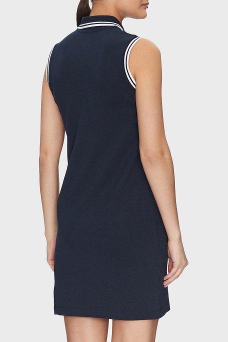 Guess Amaryllis Pamuklu Regular Fit Polo Yaka Mini V5GK04KCOK1 Bayan Elbise V5GK04 KCOK1 A71W LACİVERT - 3