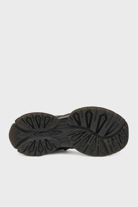 Guess Belluna Taşlı Deri Karışımlı Kalın Taban Sneaker FLPBLLSUE12 Bayan Ayakkabı FLPBLL SUE12 BLACK SİYAH - 12