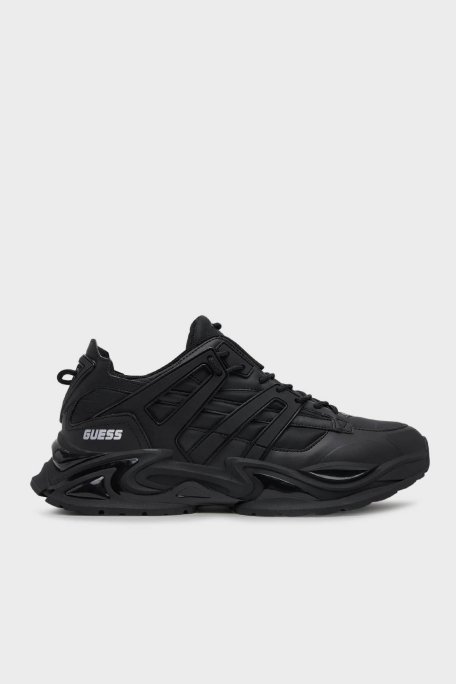 Guess Belluno Logolu Sneaker FMFBELELE12 Erkek Ayakkabı FMFBEL ELE12 BLACK SİYAH - 1