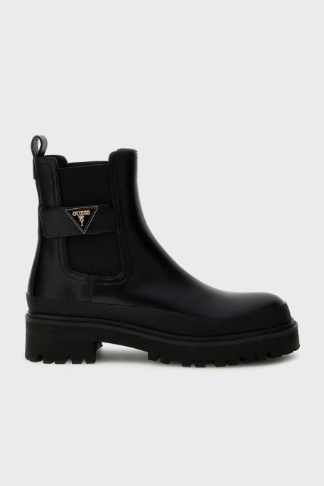 Guess Bensly Logolu Tırtıklı Taban FLFBENELE10 Bayan Bot FLFBEN ELE10 BLACK SİYAH - 1