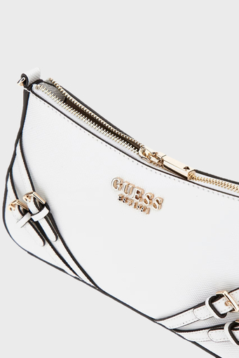 Guess Bramina Zincir Omuz Askılı Toka Detaylı Logolu HWZG9636180 Bayan Çanta HWZG96 36180 WHI BEYAZ - 3