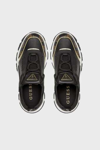 Guess Braydın Kalın Taban Sneaker Bayan Ayakkabı FL8BYD SMF12 BLKBR SİYAH-KAHVE - 5