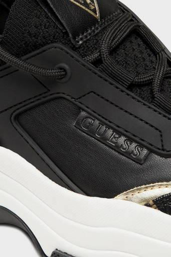 Guess Braydın Kalın Taban Sneaker Bayan Ayakkabı FL8BYD SMF12 BLKBR SİYAH-KAHVE - 6