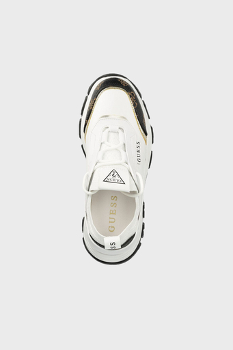 Guess Braydın Kalın Taban Sneaker Bayan Ayakkabı FL8BYD SMF12 WHIBR BEYAZ - 4