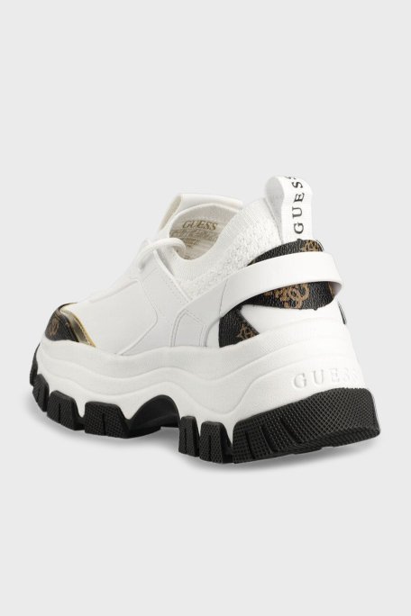 Guess Braydın Kalın Taban Sneaker Bayan Ayakkabı FL8BYD SMF12 WHIBR BEYAZ - 3