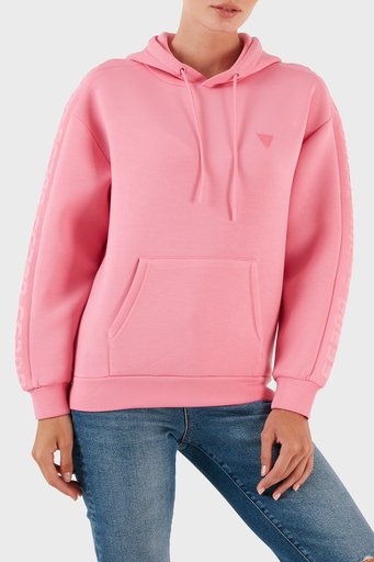 Guess Brenda Kapüşonlu Regular Fit Bayan Sweat V2YQ18K7UW2 G65C FUŞYA - 4