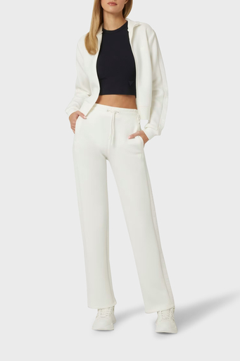 Guess Brenda Regular Fit Yüksek Bel Bol Paça Logolu V3RB21K7UW2 Bayan Pantolon V3RB21 K7UW2 G6K5 BEYAZ - 3
