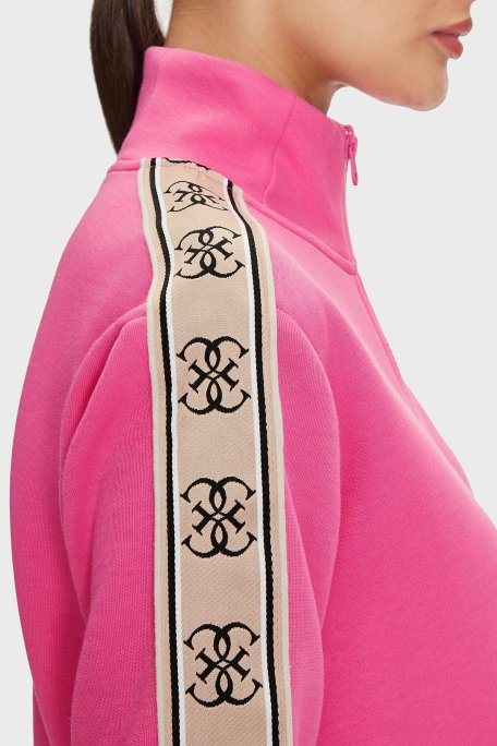 Guess Britney Pamuklu Regular Fit Bayan Sweat V2YQ16 KB3P2 G65E FUŞYA - 5