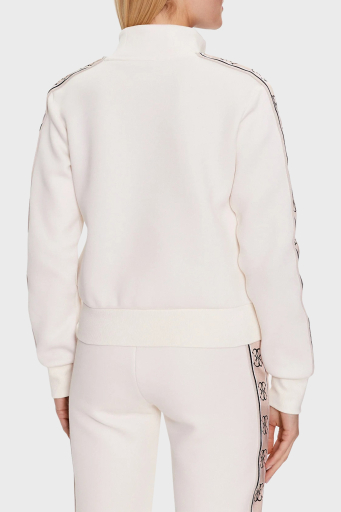 Guess Britney Regular Fit Dik Yaka Fermuarlı Bayan Sweat V2YQ16KB3P2 G6K5 EKRU - 13