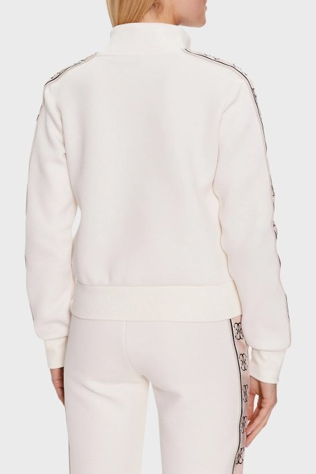 Guess Britney Regular Fit Dik Yaka Fermuarlı V2YQ16KB3P2 Bayan Sweat V2YQ16KB3P2 G6K5 EKRU - 7