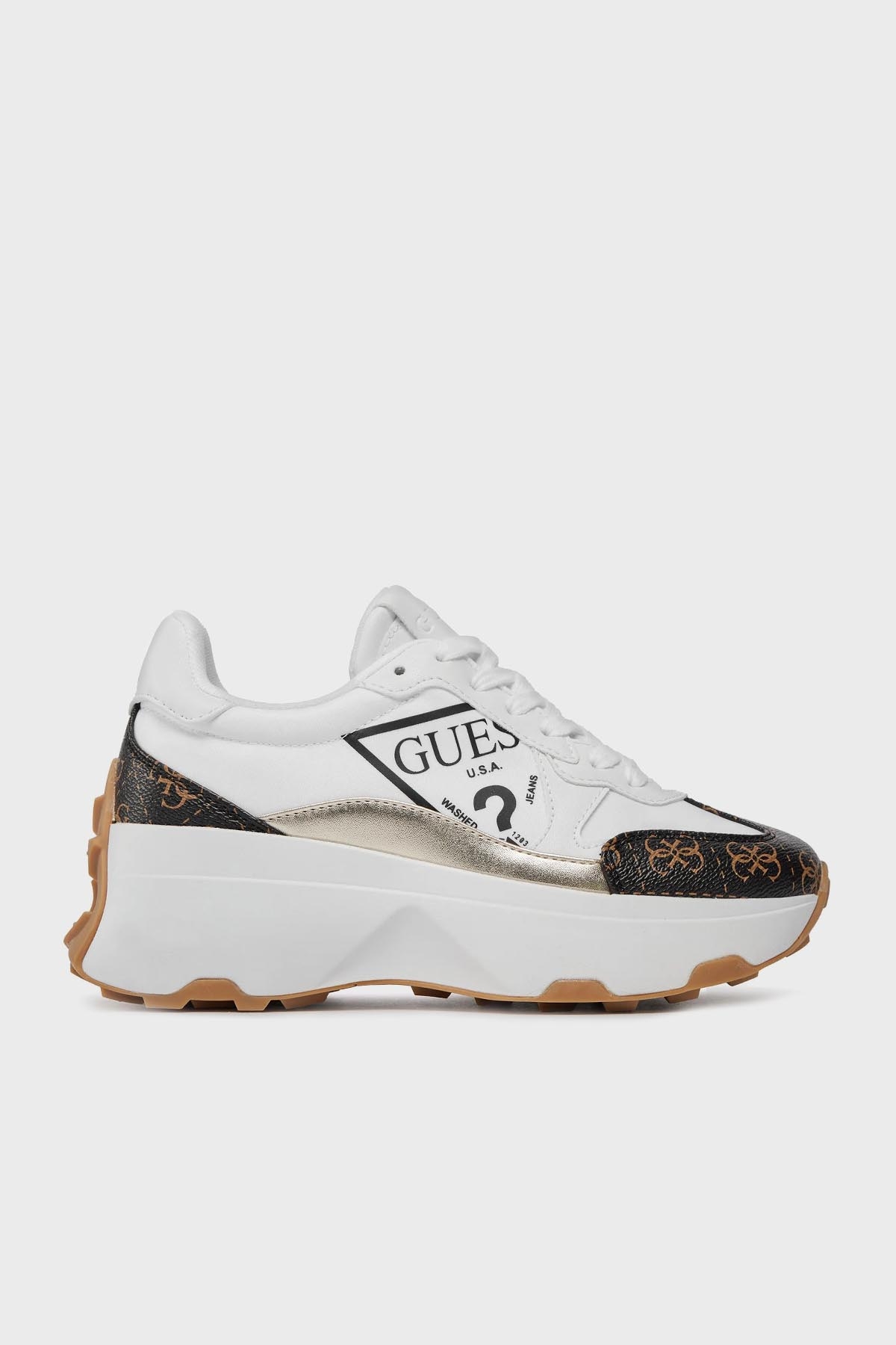 Guess Calebb5 Logolu Kalın Tabanlı Sneaker FLPCB5 FAL12