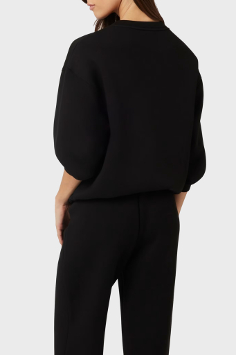 Guess Ceilia Relaxed Fit Bisiklet Yaka Taşlı Logolu V4BQ15K7UW2 Bayan Sweat V4BQ15 K7UW2 JBLK SİYAH - 8