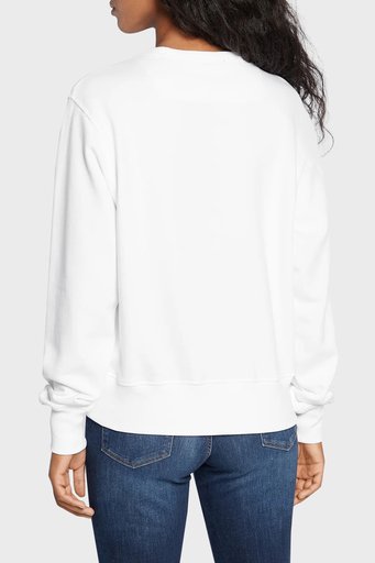 Guess Cn Original Pamuklu Regular Fit Bisiklet Yaka W2YQ16KBA10G011 Bayan Sweat W2YQ16 KBA10 G011 BEYAZ - 2