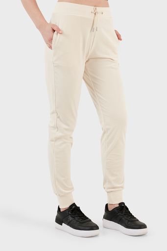 Guess Couture Relaxed Fit Kadife Jogger Bayan Pantolon V3BB27KBXI2 G1F7 EKRU - 2
