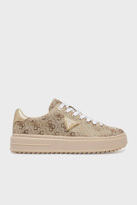 Guess Denesa 4G Logolu Kalın Taban Sneaker FLJD13FAM12 Bayan Ayakkabı FLJD13 FAM12 GOLD GOLD - 7
