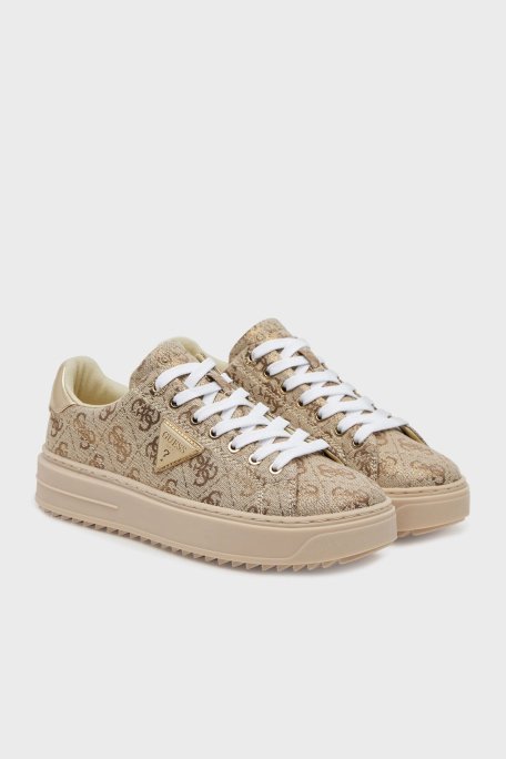 Guess Denesa 4G Logolu Kalın Taban Sneaker FLJD13FAM12 Bayan Ayakkabı FLJD13 FAM12 GOLD GOLD - 8