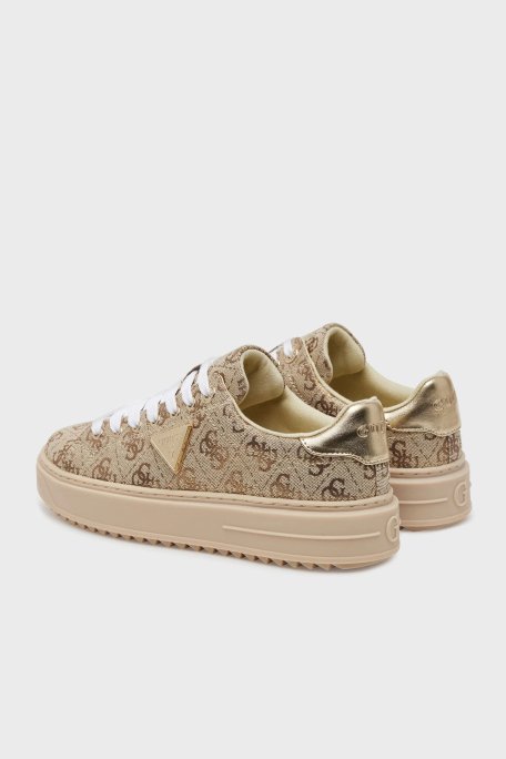 Guess Denesa 4G Logolu Kalın Taban Sneaker FLJD13FAM12 Bayan Ayakkabı FLJD13 FAM12 GOLD GOLD - 9