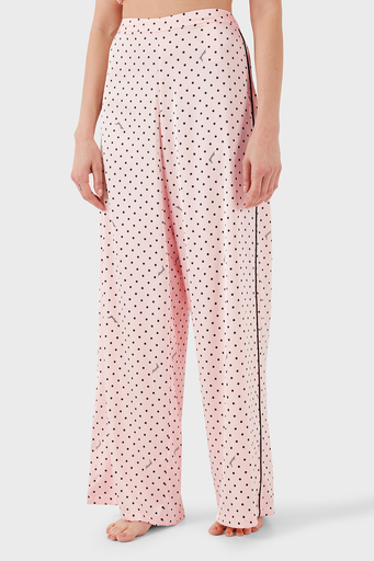 Guess Desenli Streç Comfort Fit Yüksek Bel Bol Paça O4BX16WEFC2 Bayan Pijama Takımı O4BX16 WEFC2 P6DQ PEMBE - 5