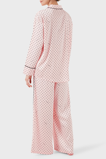 Guess Desenli Streç Comfort Fit Yüksek Bel Bol Paça O4BX16WEFC2 Bayan Pijama Takımı O4BX16 WEFC2 P6DQ PEMBE - 9