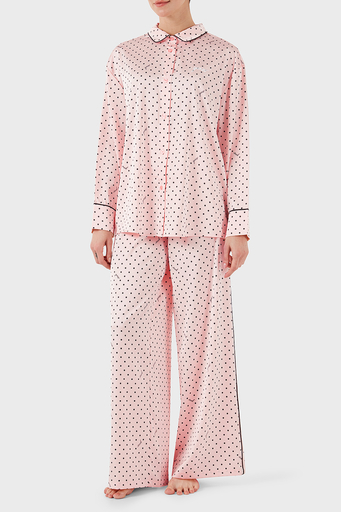 Guess Desenli Streç Comfort Fit Yüksek Bel Bol Paça O4BX16WEFC2 Bayan Pijama Takımı O4BX16 WEFC2 P6DQ PEMBE - 10