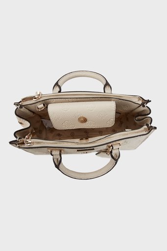Guess Eco Gloriana Logolu Ayarlanabilir Askılı HWEZM951281 Bayan Çanta HWEZM951281 PEW BRONZ - 4