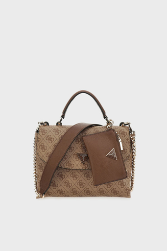 Guess Eco Mini Cüzdanlı Çıkarılabilir Zincir Askılı Bayan Çanta HWESG896820 LGW KAHVE - 1