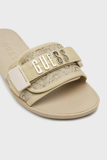 Guess Elyze 4G Logolu FLJELYLEL19 Bayan Terlik FLJELY LEL19 GOLD GOLD - 5