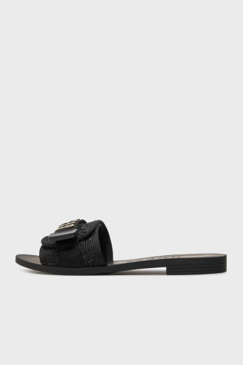 Guess Elyze Logolu FLGEL3ELE19 Bayan Terlik FLGEL3 ELE19 BLACK SİYAH - 4