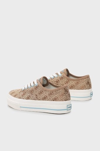 Guess Enea Logolu Sneaker Bayan Ayakkabı FL6ENN FAL12 BEIBL KAHVE-BEJ - 2