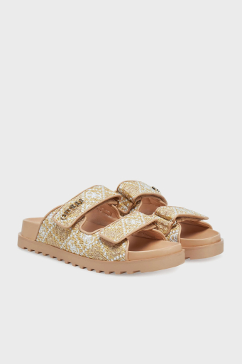 Guess Fadelizz Logolu Cırtlı Terklik FLJFZZFAB19 Bayan Terlik FLJFZZ FAB19 CREAM KREM - 2
