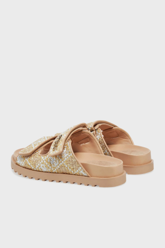 Guess Fadelizz Logolu Cırtlı Terklik FLJFZZFAB19 Bayan Terlik FLJFZZ FAB19 CREAM KREM - 3