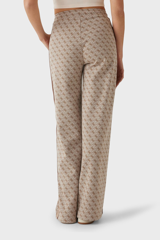 Guess - Guess G Logo Regular Fit Tamamı 4G Logolu Palazzo V5RB03KCO90 Bayan Pantolon V5RB03 KCO90 FN4T BEJ (1)