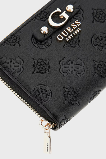 Guess Gerty 4G Şakayık Logolu Fermuarlı SWPD9529140 Bayan Cüzdan SWPD95 29140 BLA SİYAH - 3