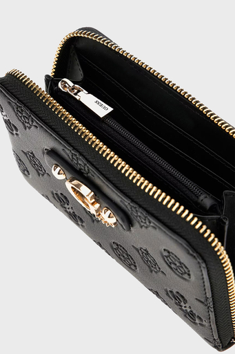 Guess Gerty 4G Şakayık Logolu Fermuarlı SWPD9529140 Bayan Cüzdan SWPD95 29140 BLA SİYAH - 4