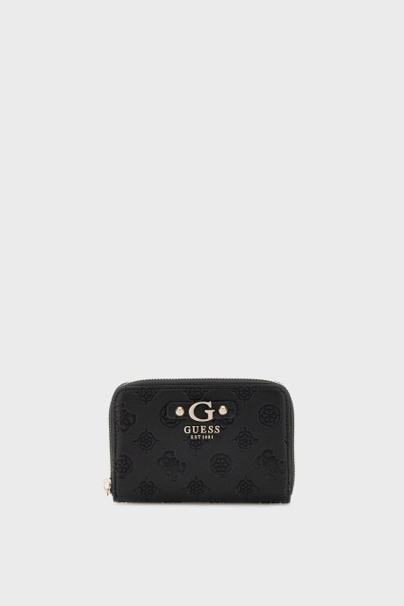 Guess Gerty 4G Şakayık Logolu Fermuarlı SWPD9529140 Bayan Cüzdan SWPD95 29140 BLA SİYAH - 1