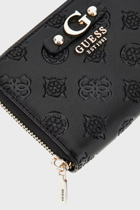 Guess Gerty 4G Şakayık Logolu Fermuarlı SWPD9529140 Bayan Cüzdan SWPD95 29140 BLA SİYAH - 3